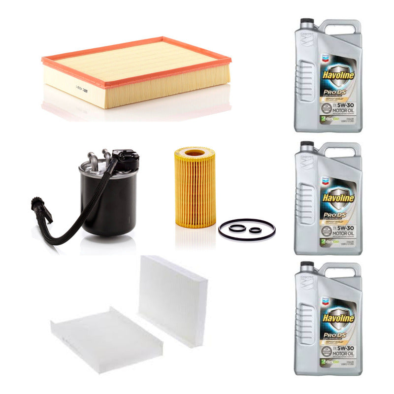 Kit Filtros Sprinter 415/515 + Aceite Texaco - Mann Filter