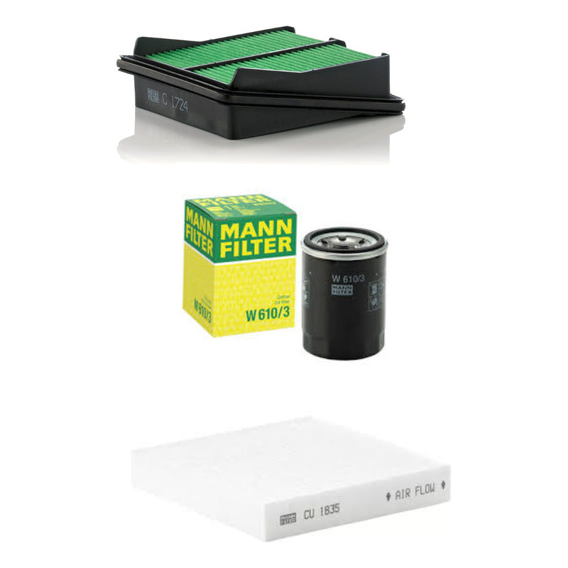 Kit Filtros Honda Fit 1.5 - Mann Filter