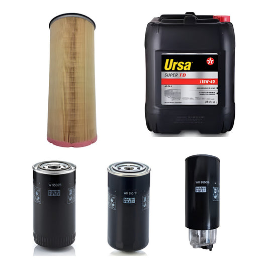 Kit Filtros Ford Cargo 916 + Aceite Texaco X20l - Mann