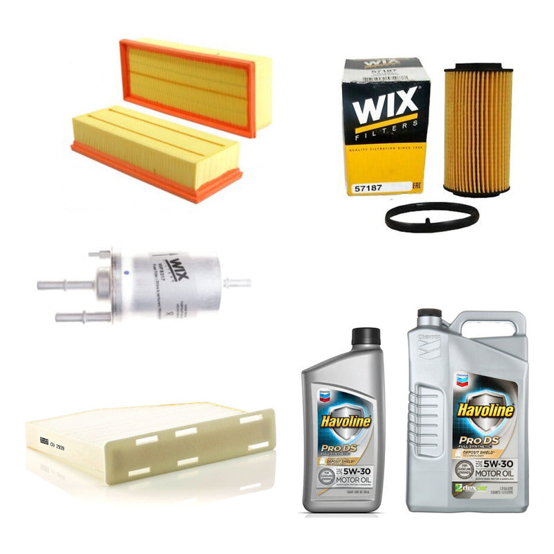 Kit Filtros Vw Vento 2.5 + Aceite Texaco - Wix