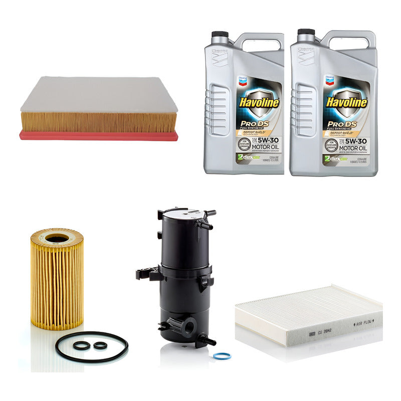 Kit Filtros Vw Amarok 2.0 C/ Sensor + Aceite Texaco - Mann