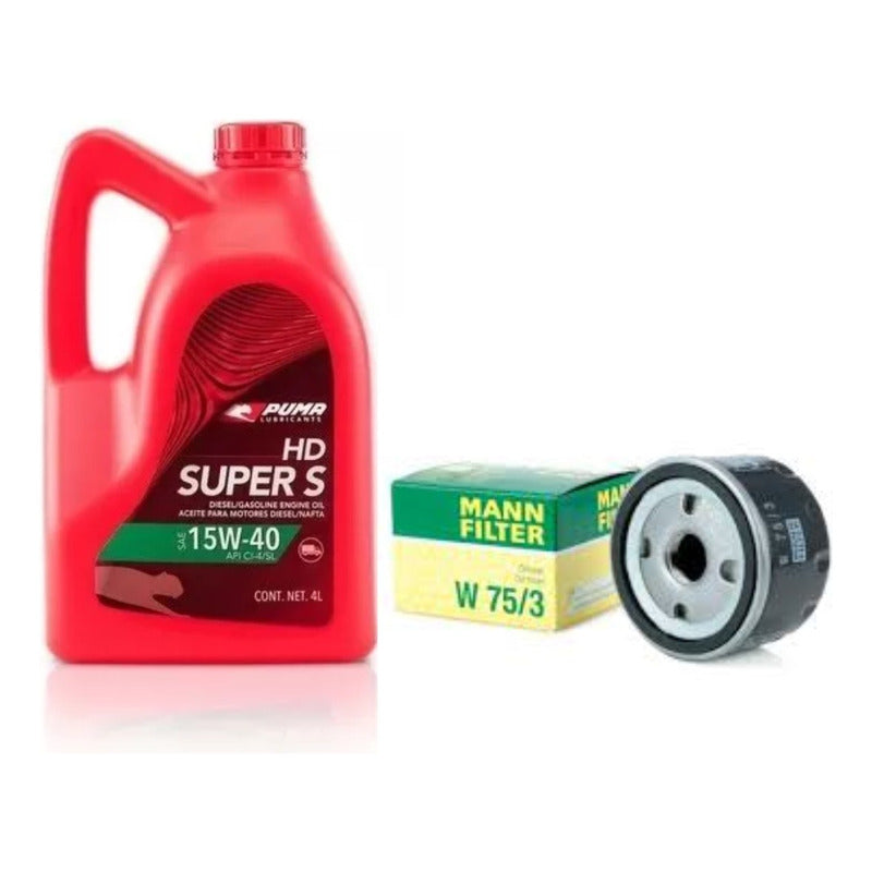 Filtro Y Aceite Para Kangoo K4m - Puma 15w40 4lts