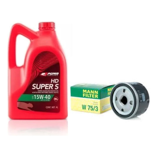 Filtro Y Aceite Para Kangoo K4m - Puma 15w40 4lts