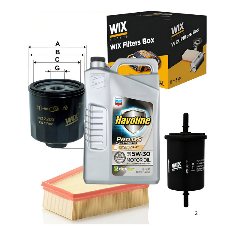 Kit Filtros Volskwagen 1.6gol Trend Voyage Suran Fox Saveiro