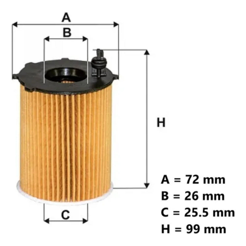 Filtro De Aceite Ford Ecosport Fiesta 1.4 Tdci 2002 - 2011