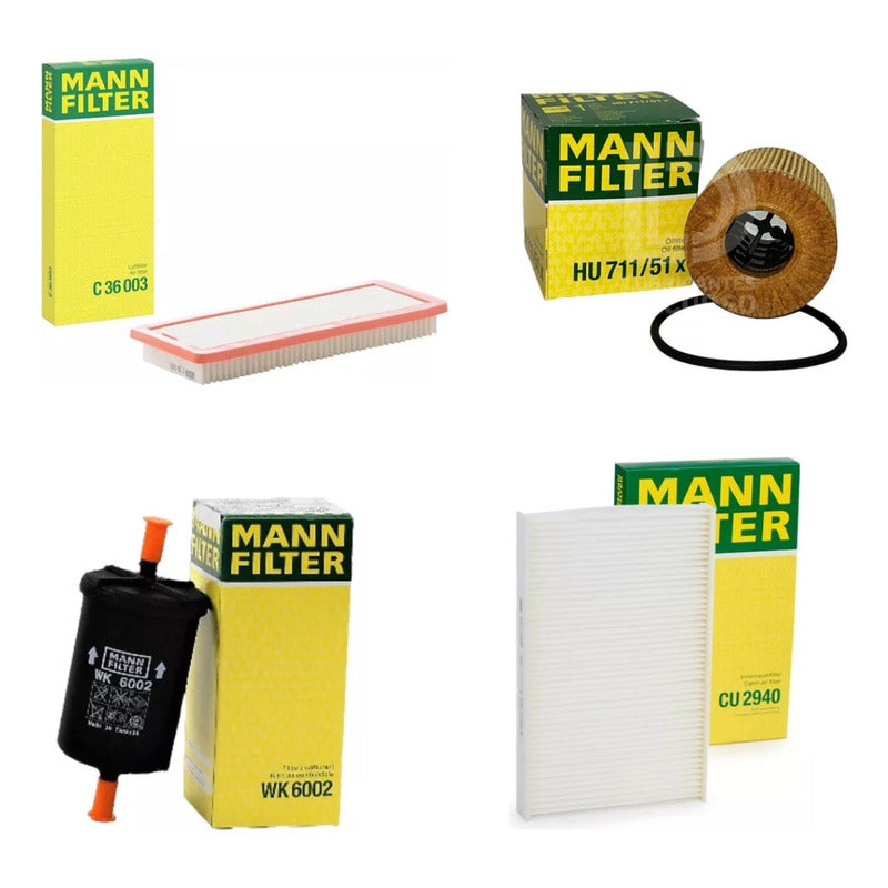 Kit Filtros Peugeot 308 1.6 Thp - Mann Filter