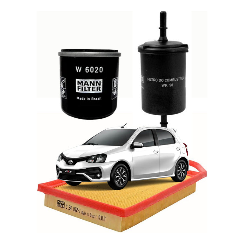 Filtros Etios 1.5i 2013 Al 2025 - Mann Filter