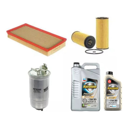Kit Filtros Vw Bora 1.9 Tdi + Aceite Texaco 5w30 - Wix