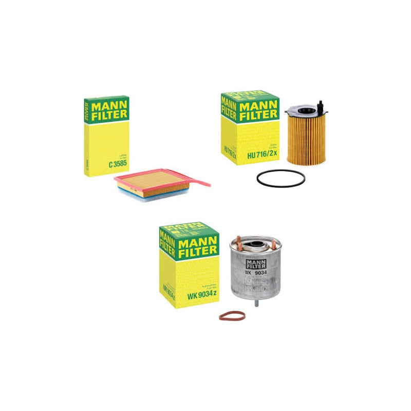 Kit Filtros Citroen Berlingo 1.6 Hdi - Mann Filter