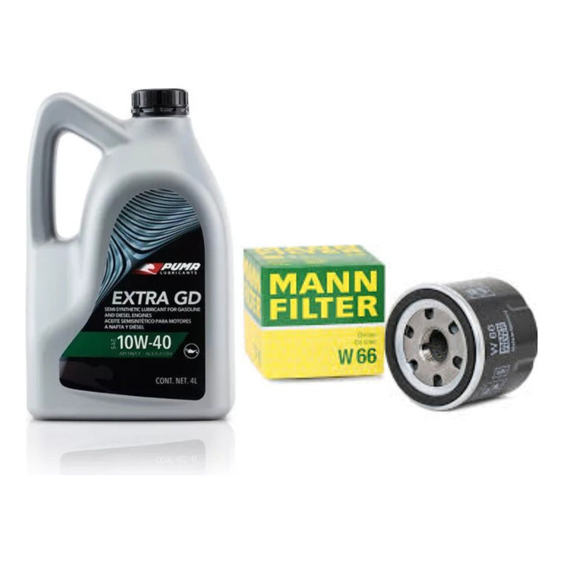 Filtro Y Aceite Puma 10w40 4 Lts - Renault Clio 1.2