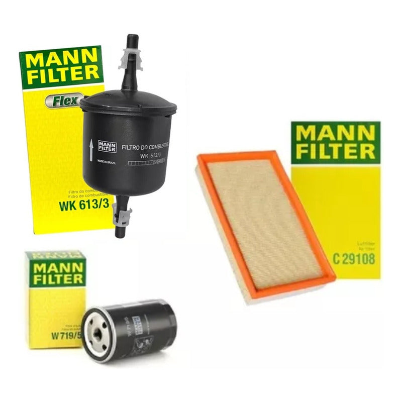 Kit De Filtros Gol Power 1.6 Mann Filter