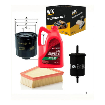 Kit Filtros Volskwagen 1.6gol Trend Voyage Suran Fox Saveiro