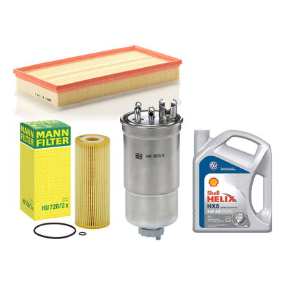 Kit Filtros Vw Bora 1.9 Tdi + Shell Hx8 - Mann Filter