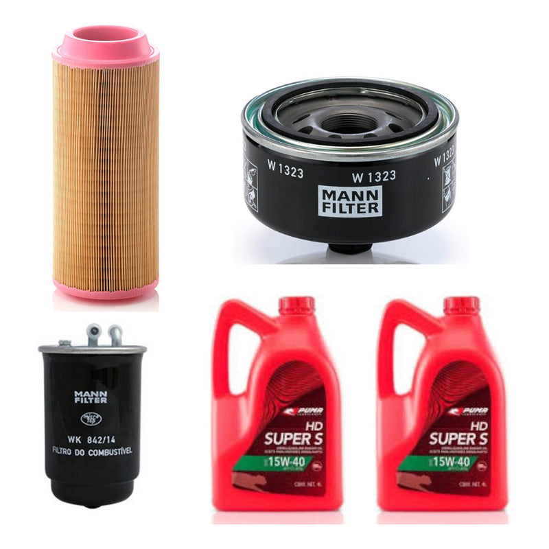 Kit Filtros Y Aceite Puma 15w40 X4l - Mann Filter