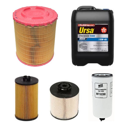 Kit Filtros Atego 1418 + Aceite Texaco Premium X20l - Wix F