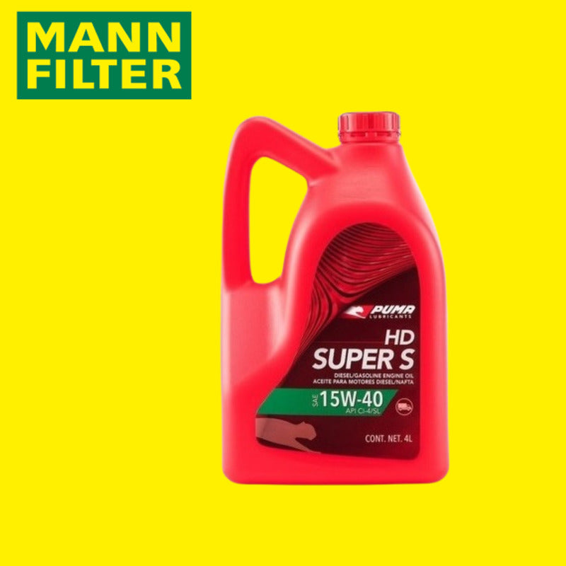 Filtro Y Aceite Servi Fiat Palio 1.7 Diesel- Puma 15w40 4lts