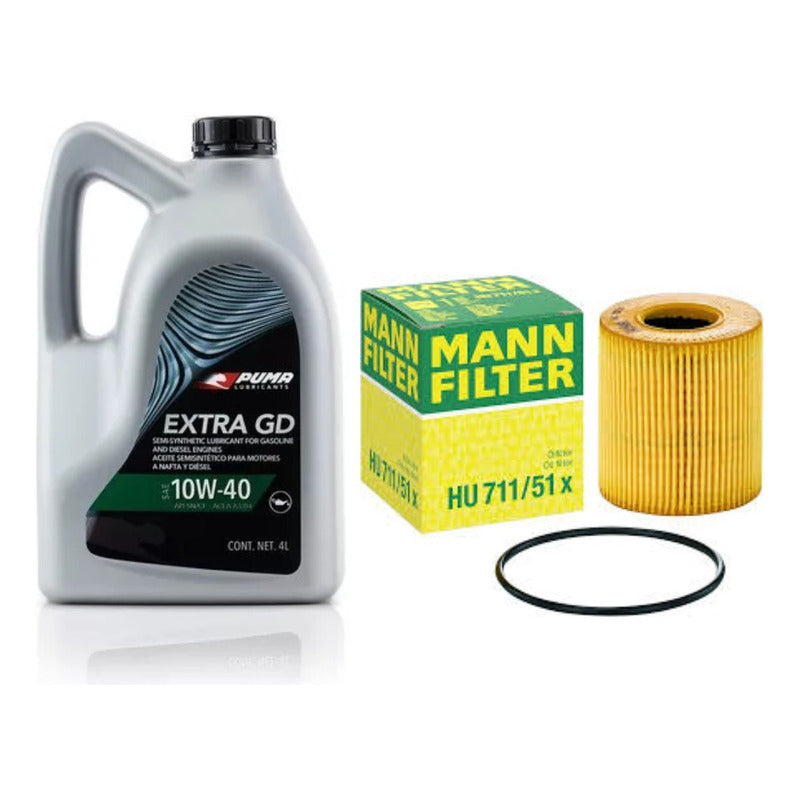 Filtro Y Aceite Puma 10w40 4lts - Peugeot / Citroen