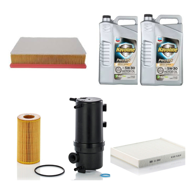 Kit Filtros Vw Amarok V6 + Aceite Texaco - Mann Filter