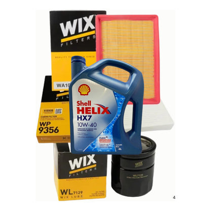 Kit De Filtros Onix Prisma 1.4 + Shell 10w40 X4l Wix Filters