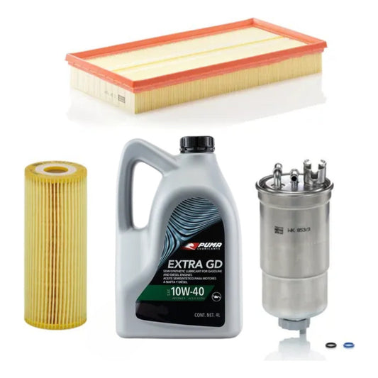 Kit Filtros Vw Bora 1.9 Tdi - Puma 10w40 X4l Mann Filter