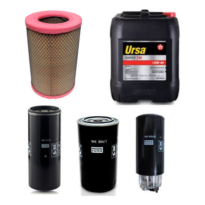 Kit Filtros Ford Cargo 1933 + Aceite Texaco X20l - Mann