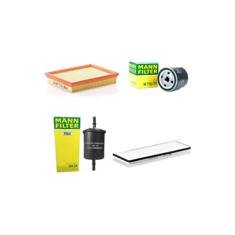 Kit Filtros Chevrolet Agile 1.4 - Mann Filter