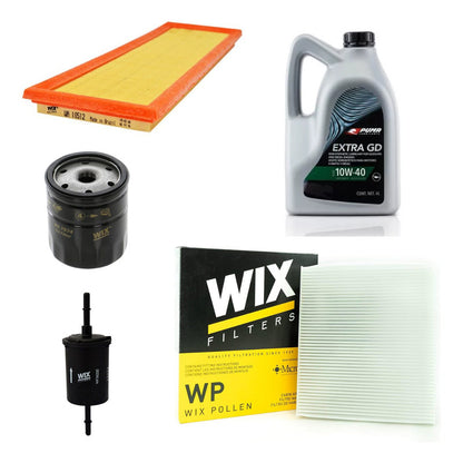 Kit Filtros F. Eco Sport 1.6 Zetec + Puma 10w40 X4lts  - Wix