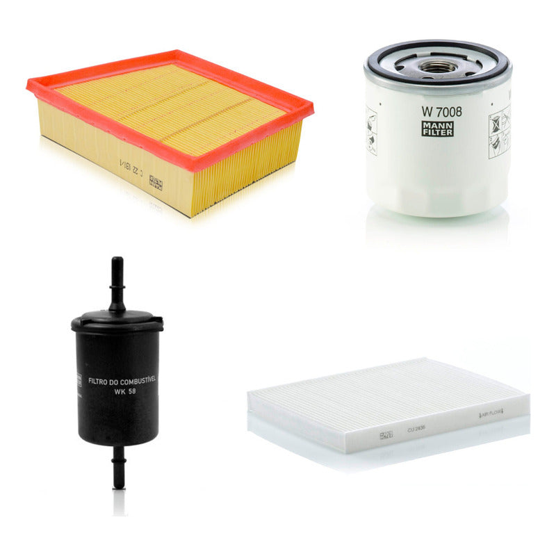 Kit Filtros Ford Fiesta 1.6 Brasilero - Mann Filter