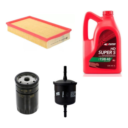 Kit De Filtros Gol Power 1.6 + Puma 15w40 X4l - Wix Filters