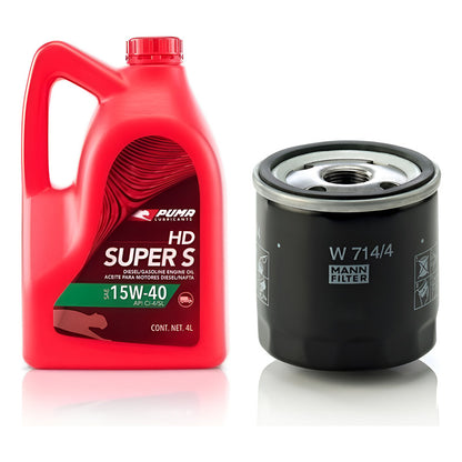 Filtro Y Aceite Servi Fiat Palio 1.7 Diesel- Puma 15w40 4lts