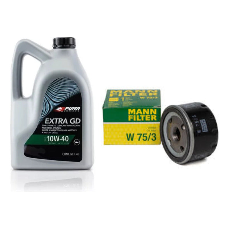 Filtro Y Aceite Puma 10w40 4 Lts - Renault Kangoo