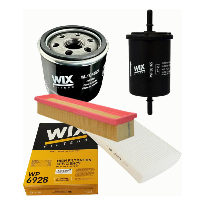 Kit De Filtros Clio Ii 1.2l 1.6v 2008 - Wix Filters