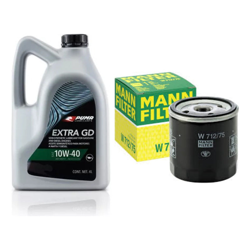 Filtro Y Aceite Puma 10w40 4lts - Corsa / Prisma / Onix