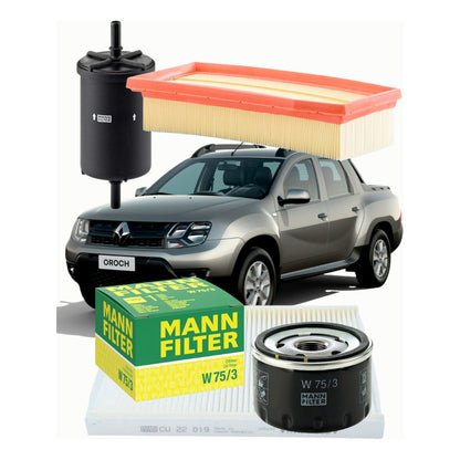 Kit Filtros Renault Oroch 2.0 - Mann Filter