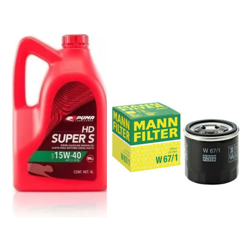 Filtro Y Aceite Para Kangoo Motor Nissan - Puma 15w40 4lts