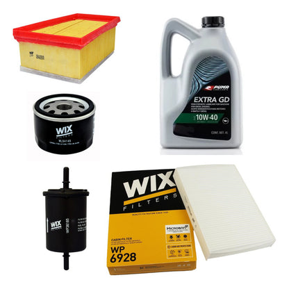 Kit Filtros Renault Kangoo 1.6 K4m + Puma 10w40 X4lts - Wix