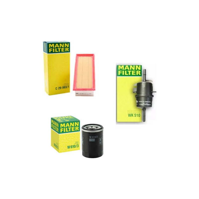Kit Filtros Fiat Fiorino / Palio 1.4 Evo - Mann Filter